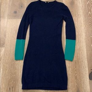 Theory navy sweater dress